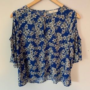 Cold Shoulder Cropped Blouse